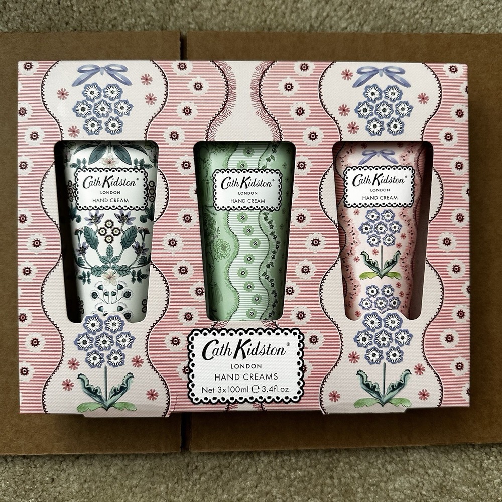 Cath Kidston London Woven Flowers Hand Cream Gift Set 3x100mL NEW